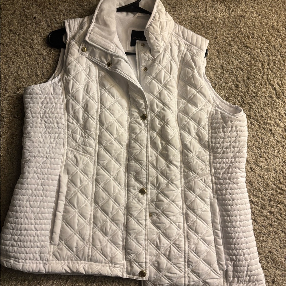 Weatherproof Women's Ivory Quilted Vest